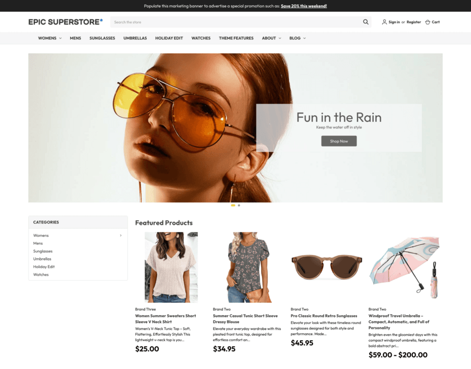 Epic Superstore Fashion