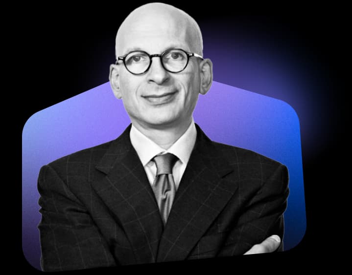 Collage seth godin blob purple gradient generic